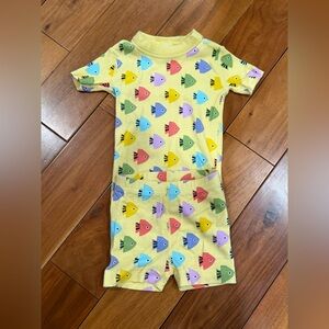EUC Hanna Andersson Fish Patterned Kids' Pajama Set Size 3T